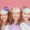 Big Dot of Happiness Princess Party Paper Crowns, Colorful Tiara Headbands for Girls' Birthday Party, DIY Princess Party Hat Favors, 16 Count